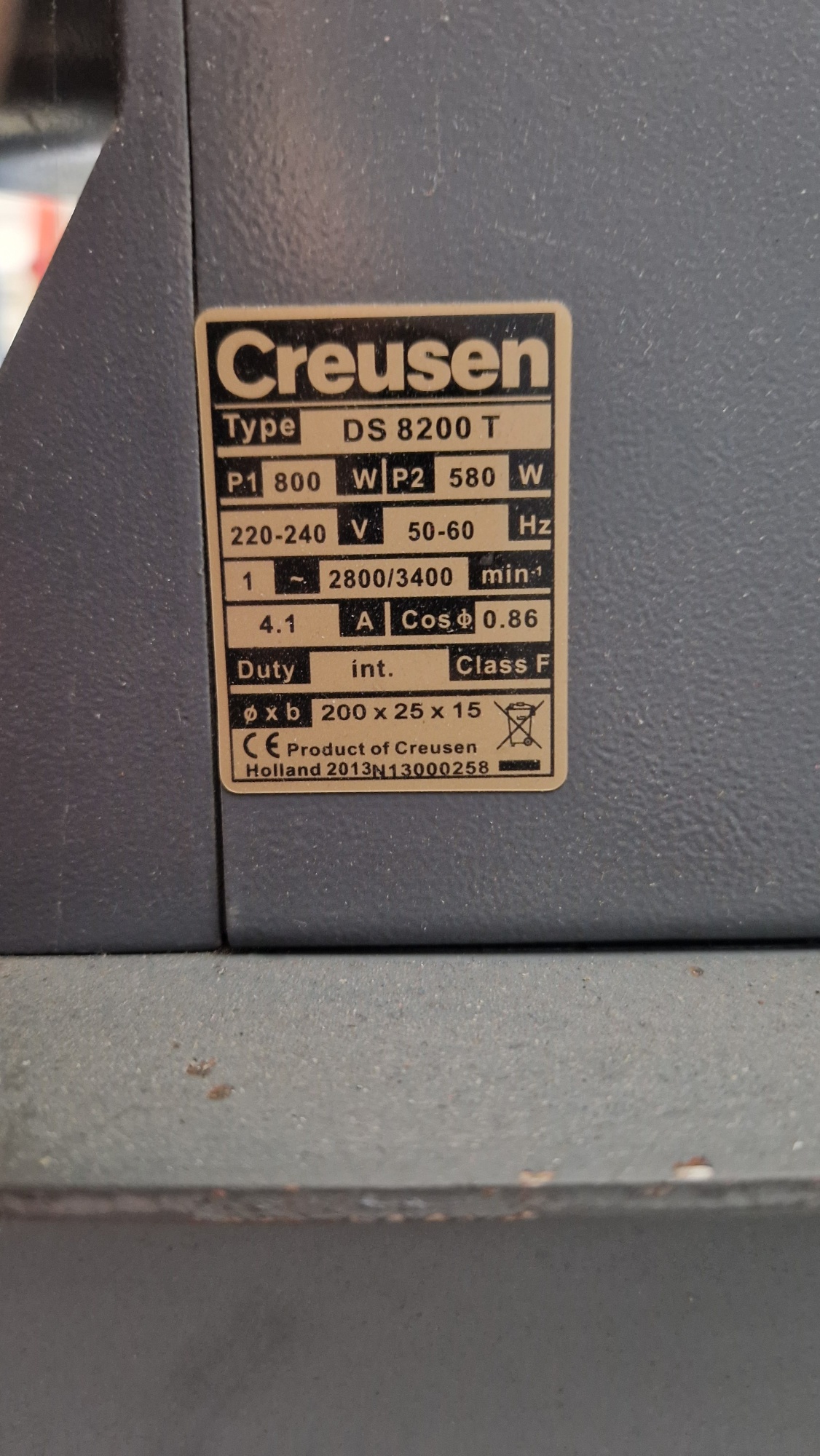 Creusen DS 8200 T Werkbankslijper