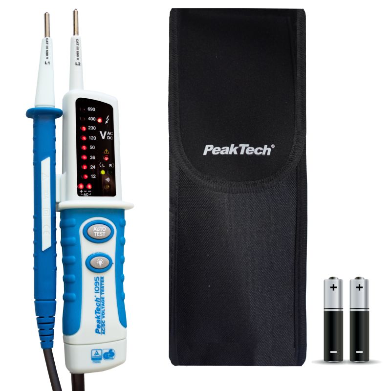 PeakTech P 1095 AC/DC Spanningstester met LED-display