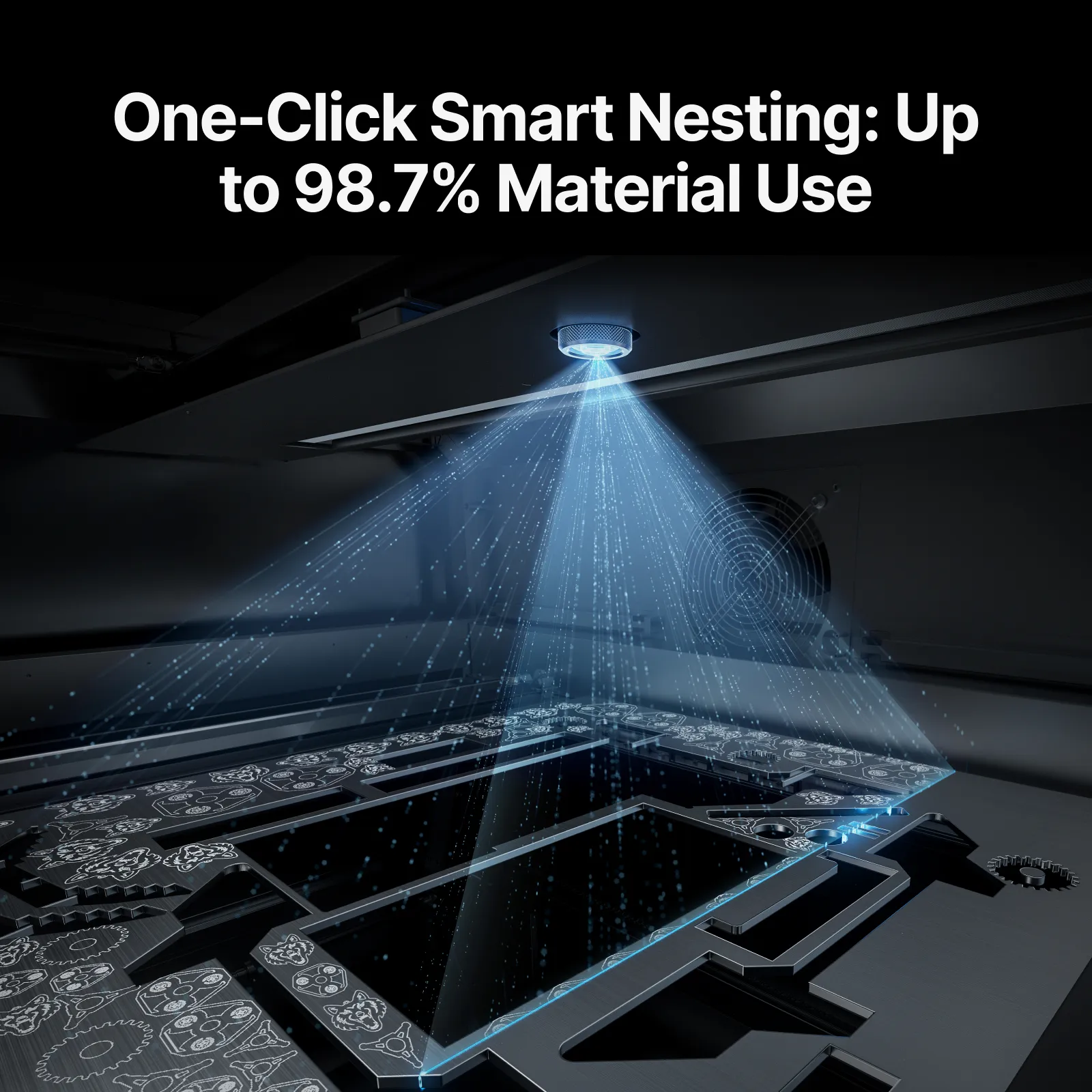 xTool MetalFab fiberlasermachine 610x610 mm 1,2 kW
